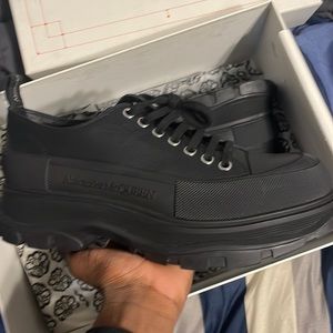 Alexander McQueen slick tread boot